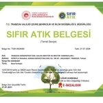 Trabzon Üniversitesi Sıfır Atık Belgesi Yenilendi!
